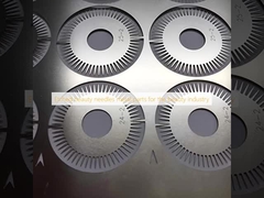 Etched beauty needles metal parts for the beauty industry