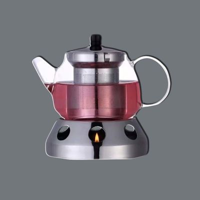 Good price Professional Chemical Etching Stainless Steel  Glass Teapot for Tea Making online