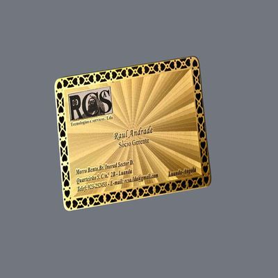 Good price Custom Etched Metal Business Cards with Micro-Hole Technology & High Uniformity online