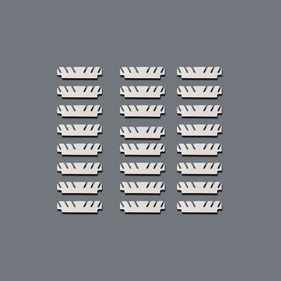 Good price Custom Stainless Steel 304 301 Etched Razor Blade Mesh with Rapid Prototyping Service online