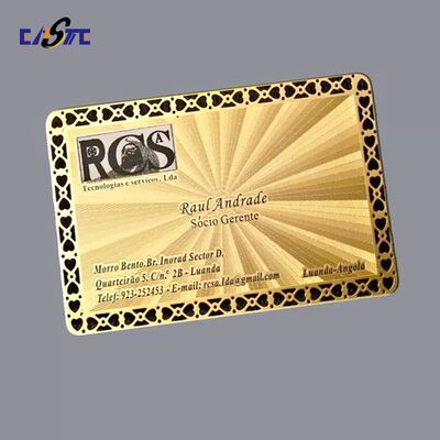 Good price Custom Etched Metal Business Cards with Micro-Hole Technology & High Uniformity online