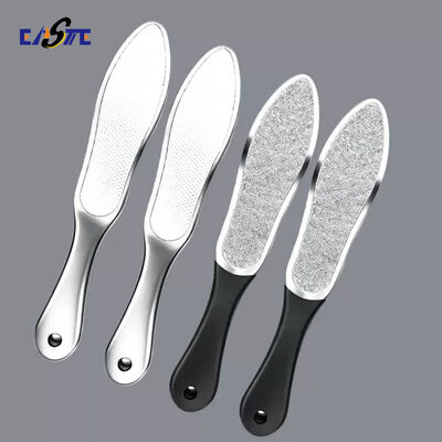 Durable 304 Stainless Steel Etched Foot Exfoliator - Anti-Rust, Easy Clean, Ideal for Home Pedicure Tools